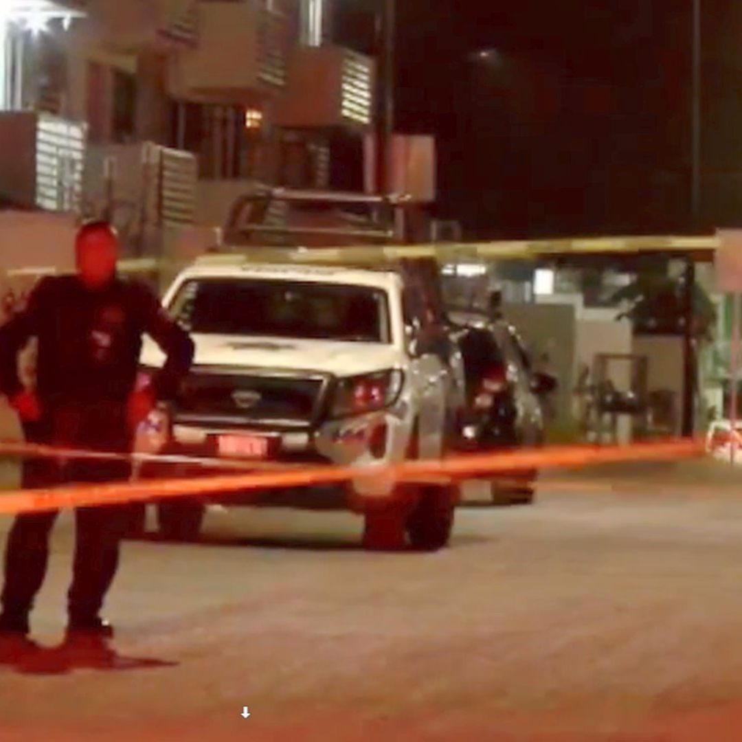 La policía acordonó la zona.